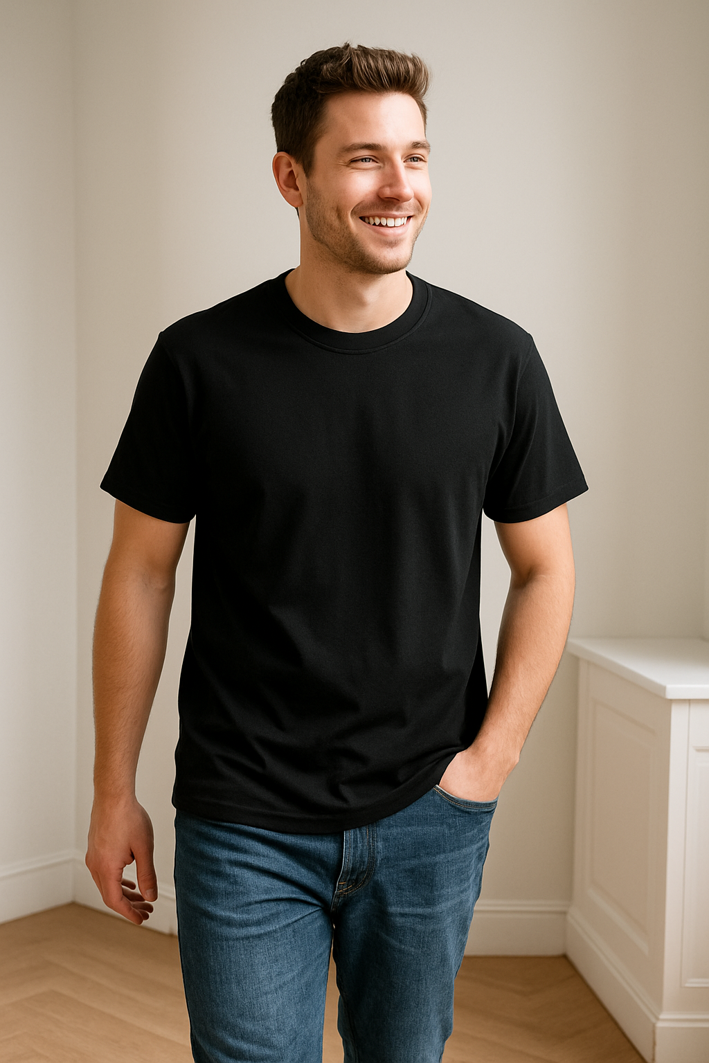 Plain Unisex Crewneck Tee