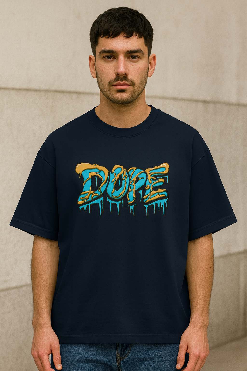 DOPE DRIP Unisex Terry Oversized Tee