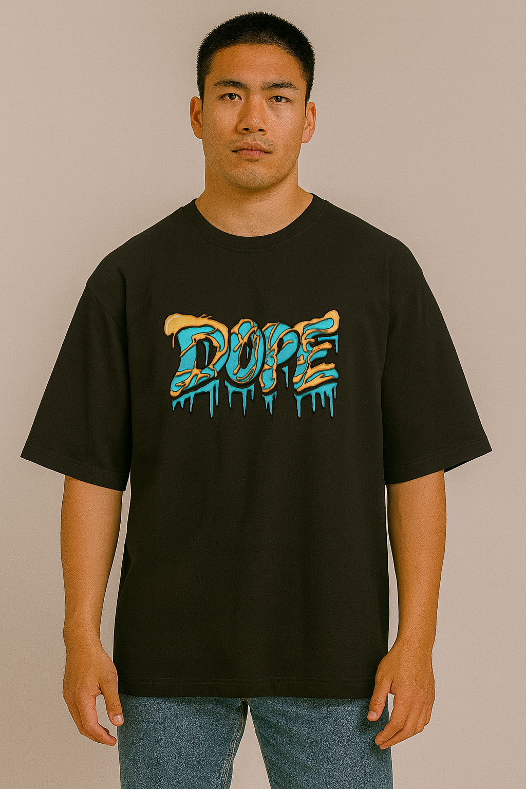 DOPE DRIP Unisex Terry Oversized Tee