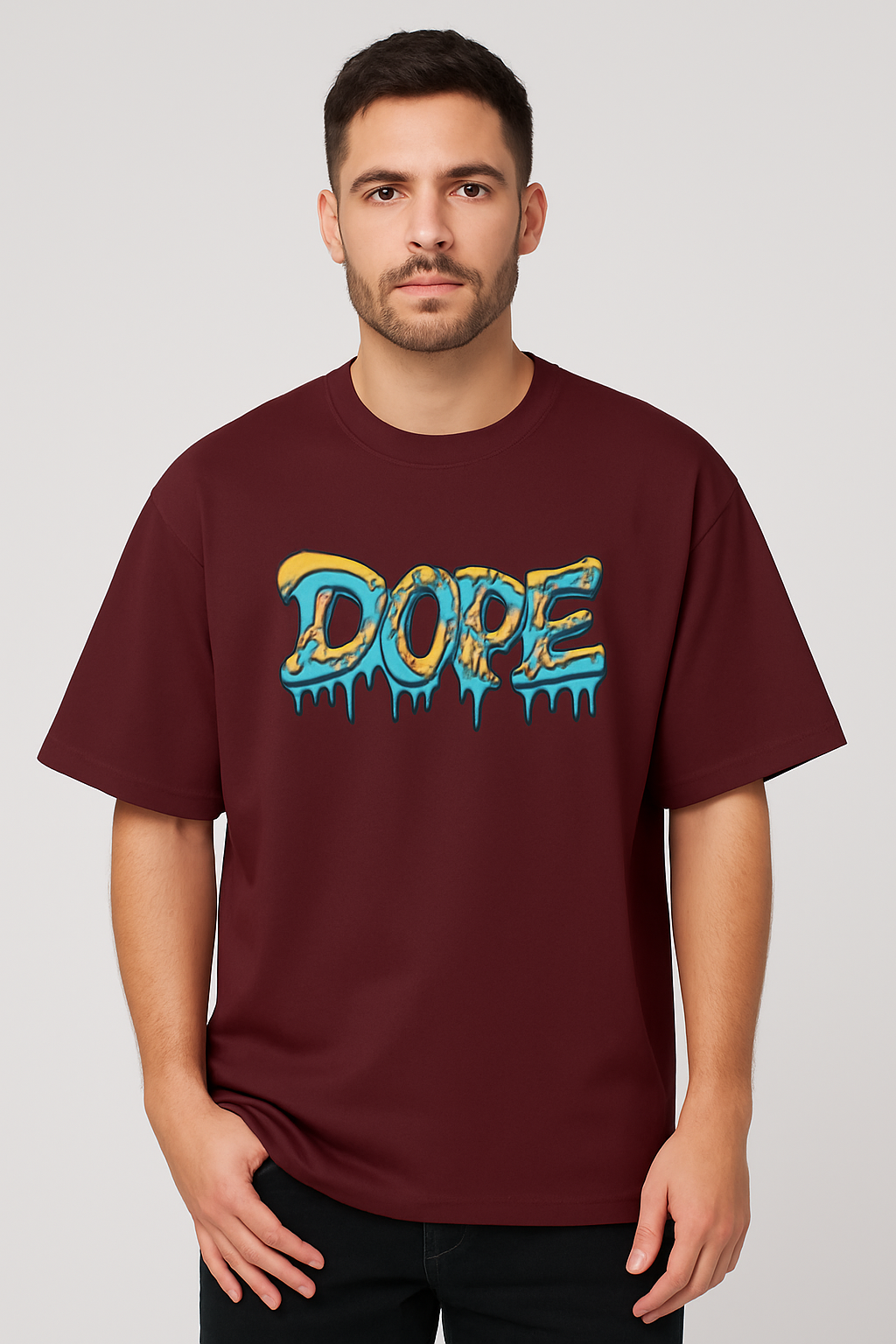 DOPE DRIP Unisex Terry Oversized Tee