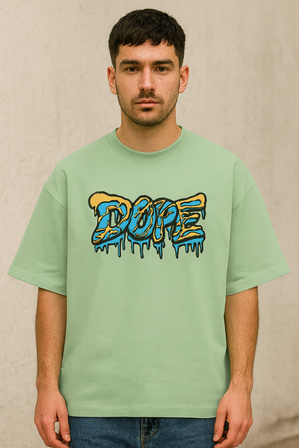 DOPE DRIP Unisex Terry Oversized Tee
